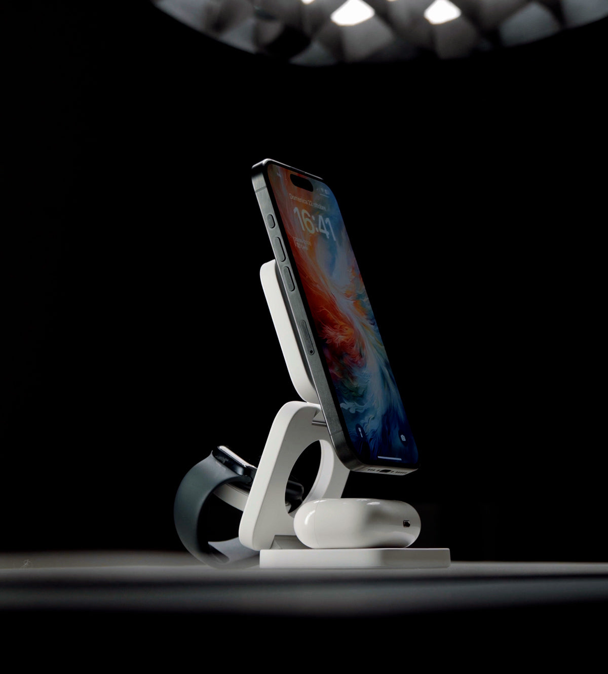 X55 3-in-1 MagSafe Foldable Charging Stand · White