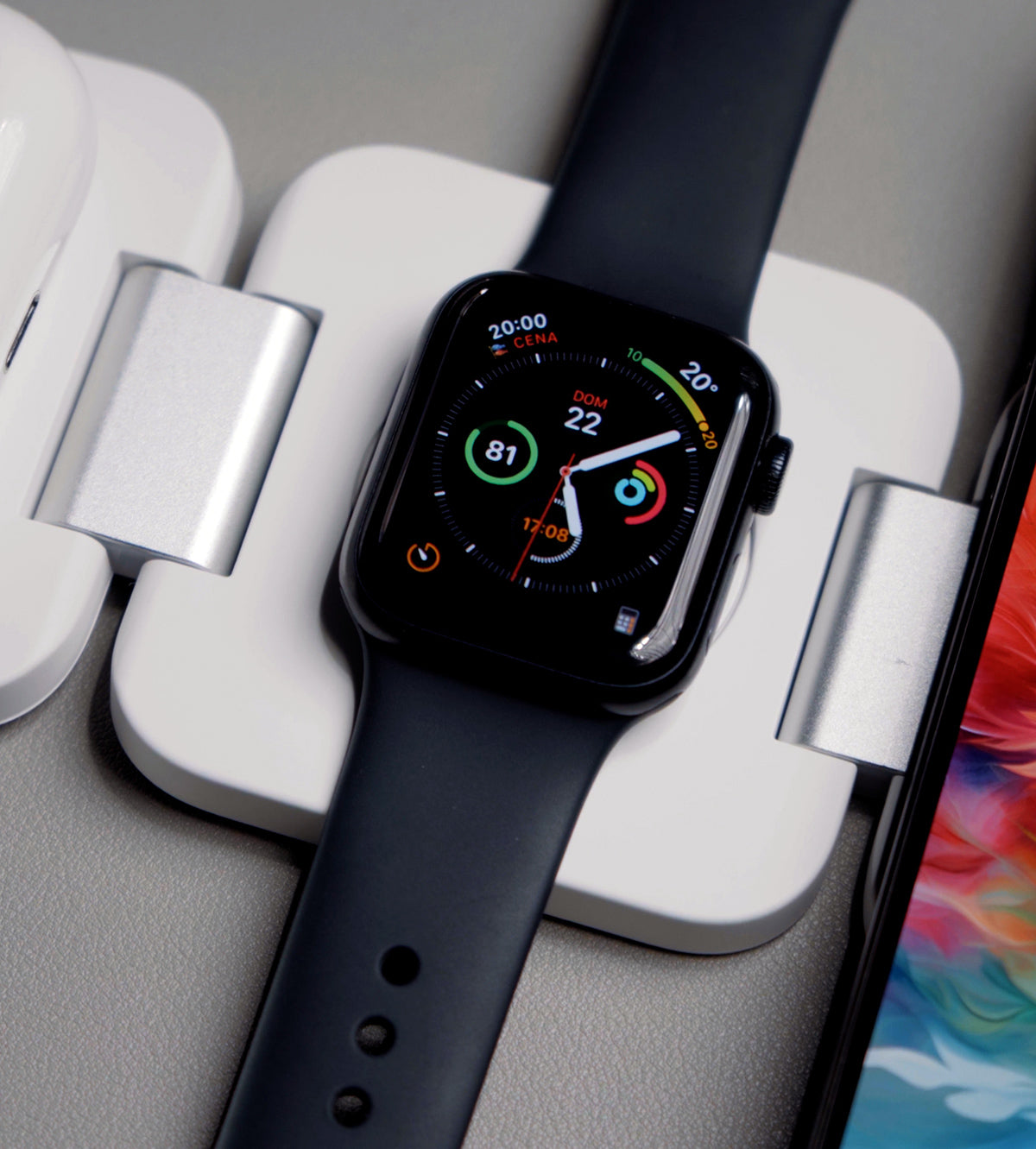 X55 3-in-1 MagSafe Foldable Charging Stand · White