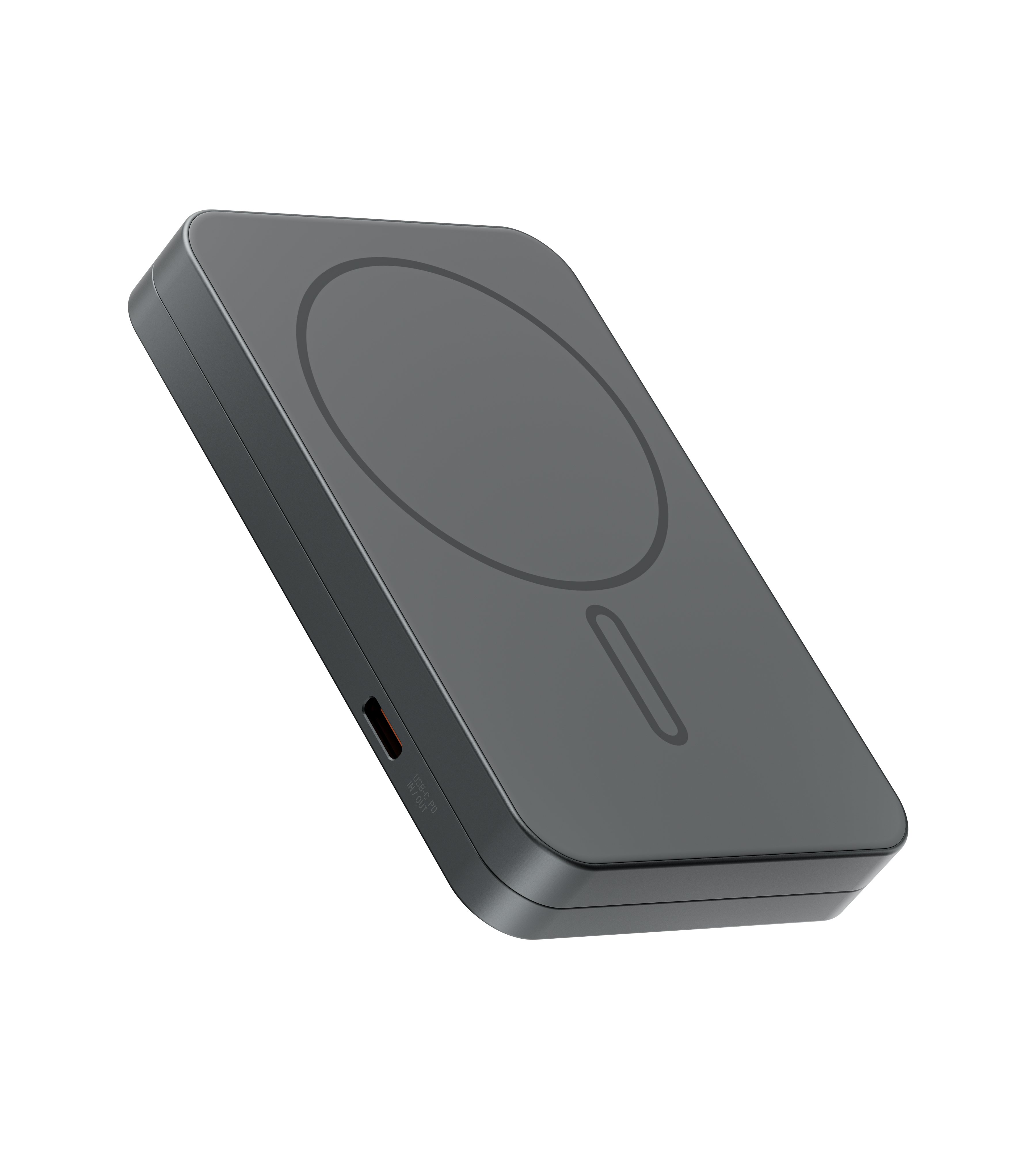 K2 Qi2-Certified 15W Fast Charging 3-in-1 MagSafe Power Bank · Gray