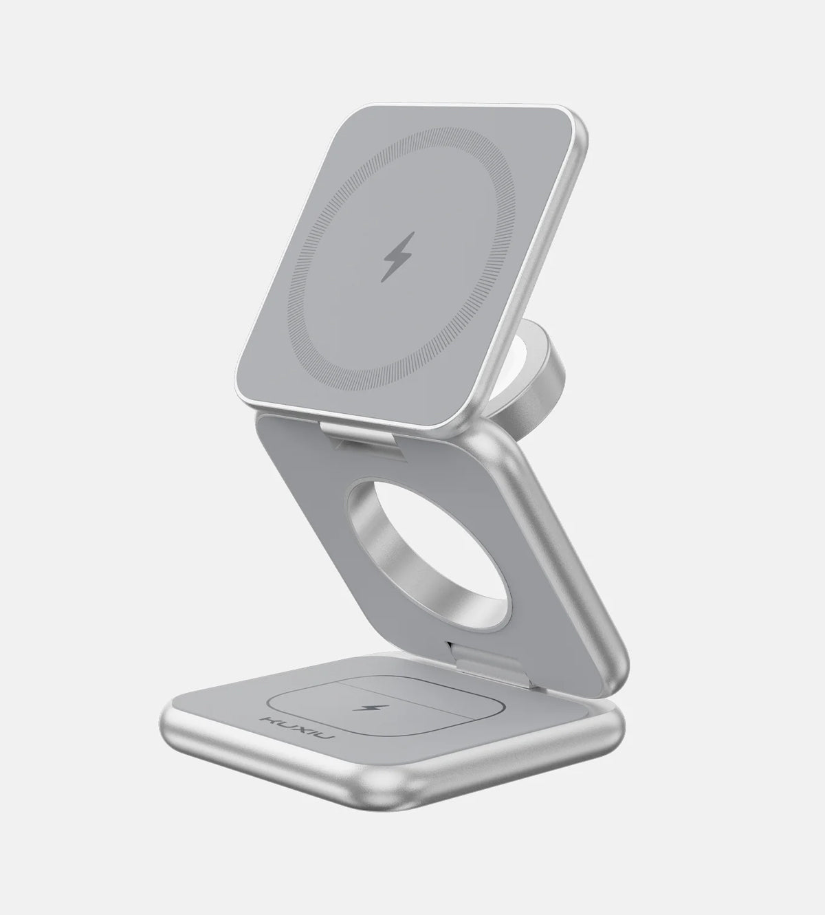 X40 3-in-1 MagSafe Foldable Charging Stand · Silver