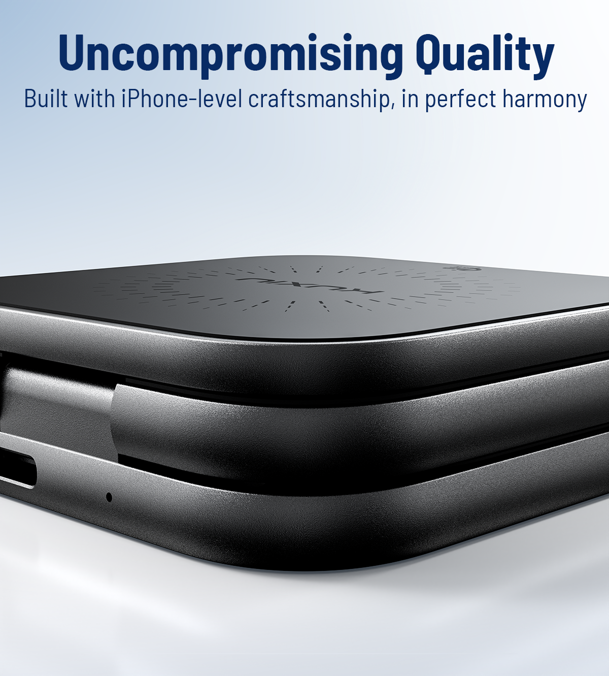 X40 Turbo Qi2.2 3-in-1 MagSafe Foldable Charging Stand · Black