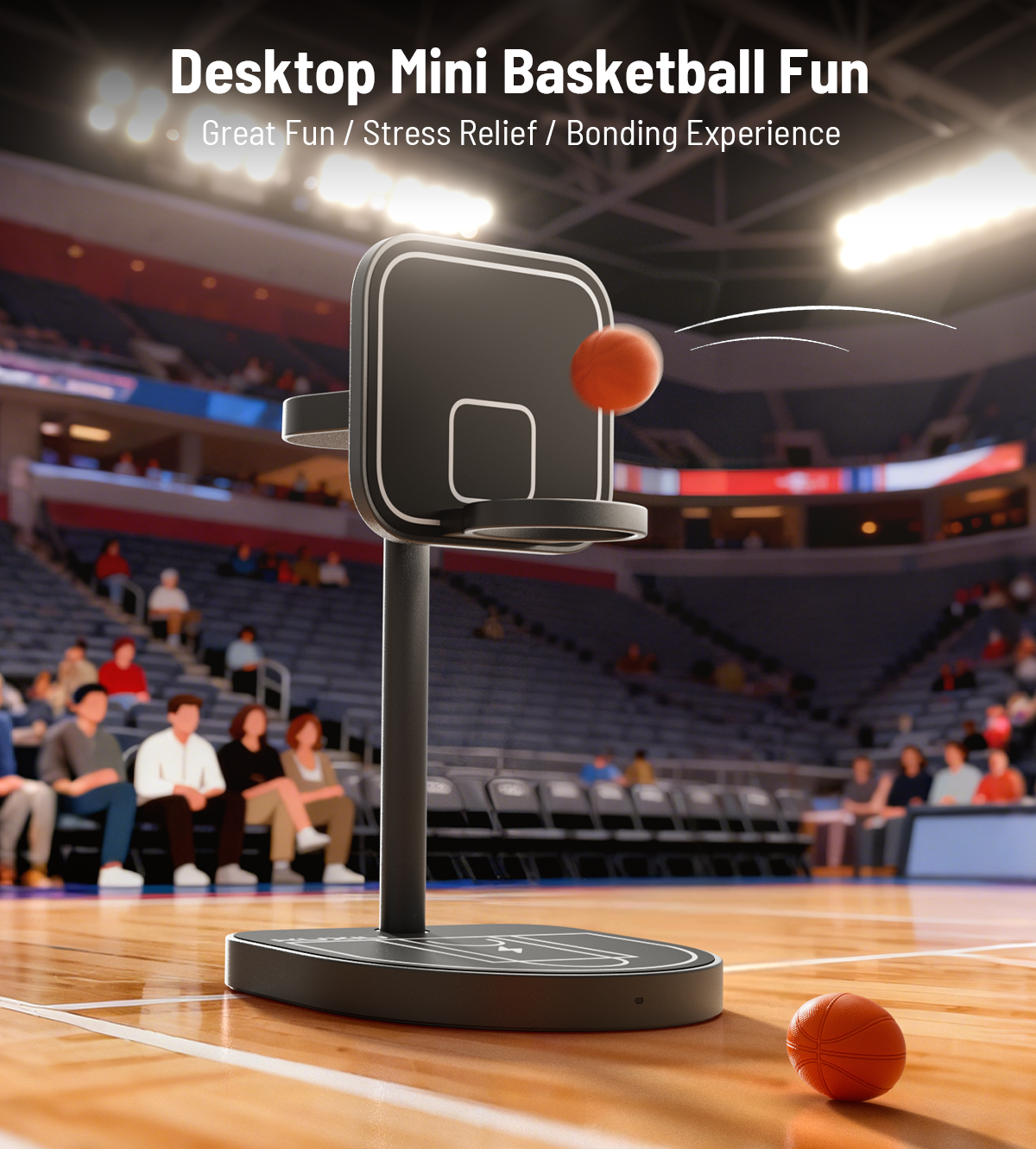 3-Point Power Creative 3-in-1 MagSafe Charging Stand · Black