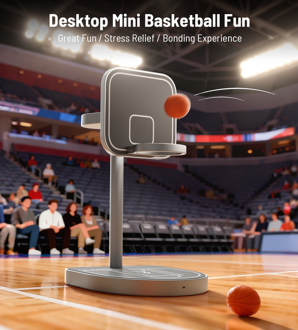 3-Point Power Creative 3-in-1 MagSafe Charging Stand · Gray