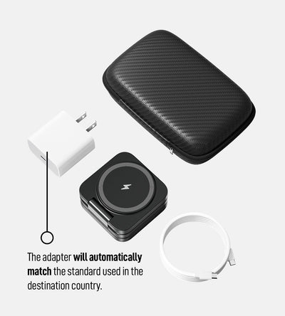 X55 3-in-1 MagSafe Foldable Charging Stand · Black