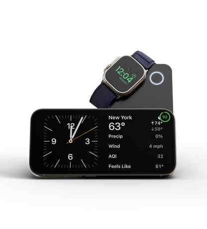 KUXIU K1 15W Fast Charging 3-in-1 MagSafe Power Bank - Black