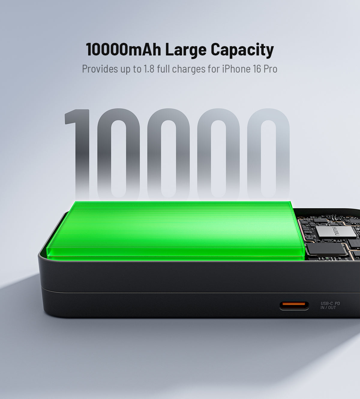 K1 Ultra Qi2.2 25W 3-in-1 MagSafe Wireless Power Bank · Black