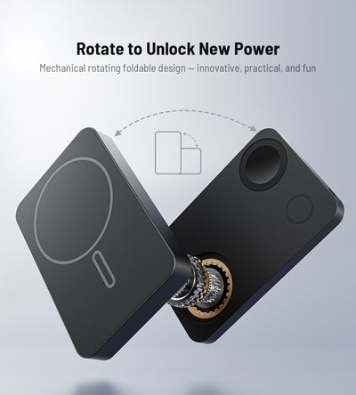 K1 Ultra Qi2.2 25W 3-in-1 MagSafe Wireless Power Bank · Black