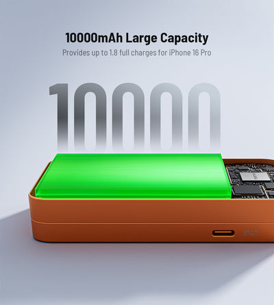 K1 Ultra Qi2.2 25W 3-in-1 MagSafe Wireless Power Bank · Cosmic Orange