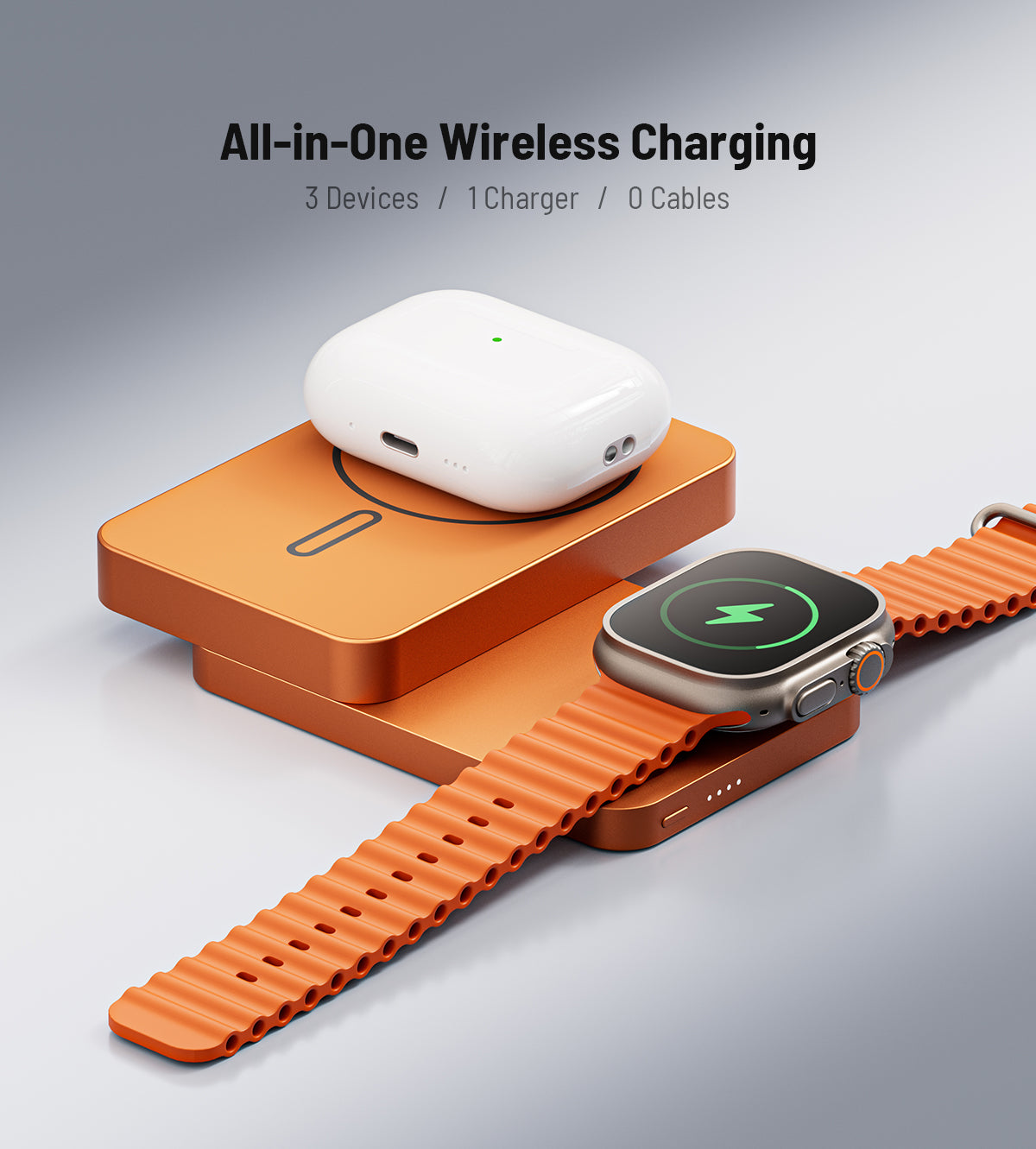 K1 Ultra Qi2.2 25W 3-in-1 MagSafe Wireless Power Bank · Cosmic