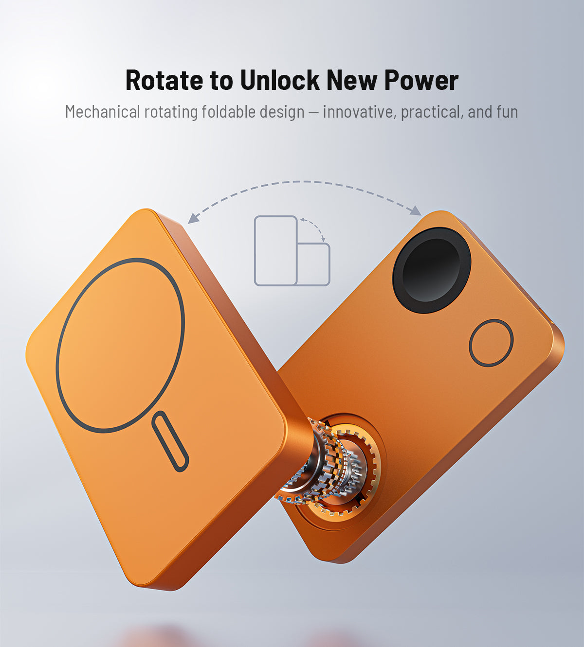 K1 Ultra Qi2.2 25W 3-in-1 MagSafe Wireless Power Bank · Cosmic Orange