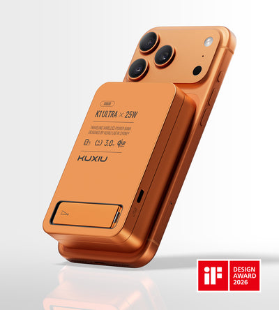 K1 Ultra Qi2.2 25W 3-in-1 MagSafe Wireless Power Bank · Cosmic Orange