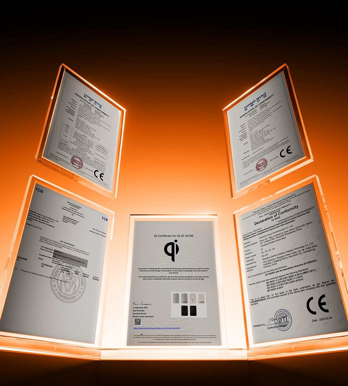 K1 Ultra Qi2.2 25W 3-in-1 MagSafe Wireless Power Bank · Cosmic Orange