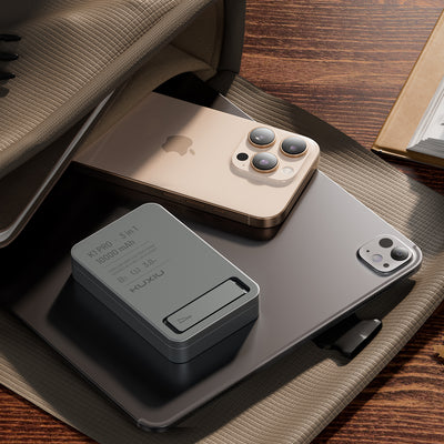 KUXIU K1 15W Fast Charging 3-in-1 MagSafe Power Bank - Gray