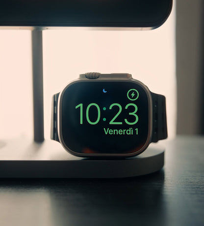 X23Q Qi2 Certified 3-in-1 MagSafe Charging Stand · Gray