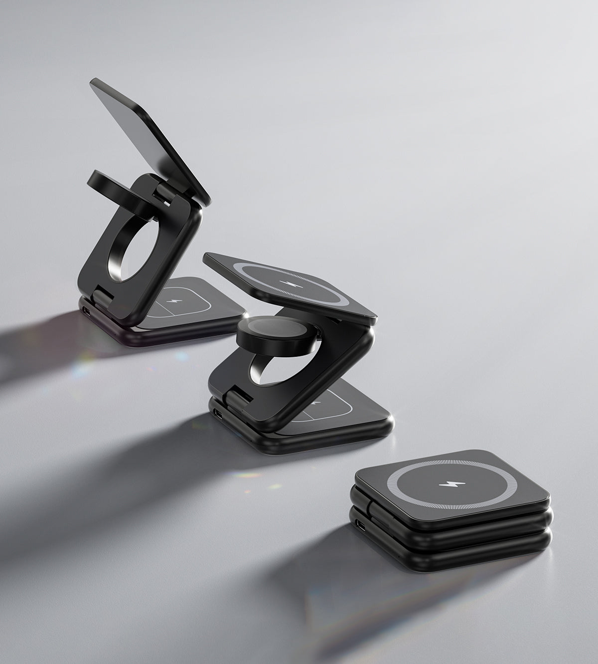 X40 3-in-1 MagSafe Foldable Charging Stand · Black