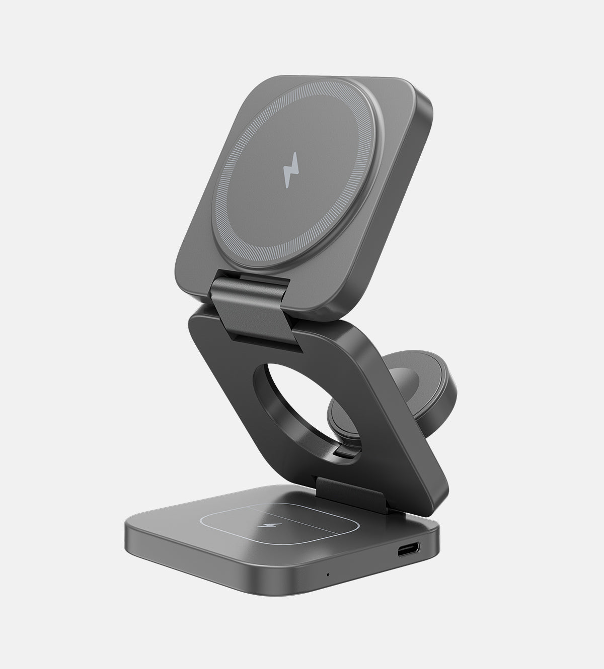 X55 3-in-1 MagSafe Foldable Charging Stand · Gray