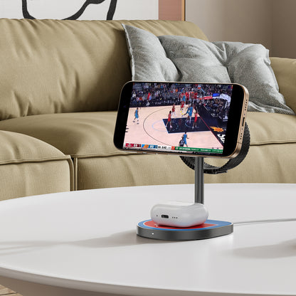 3-Point Power Creative 3-in-1 MagSafe Charging Stand · Red&Blue