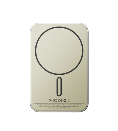 S2 Qi2-Certified MagSafe Solid-State Power Bank · Natural titanium