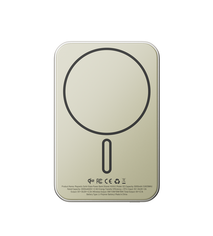 S2 Qi2-Certified MagSafe Solid-State Power Bank · Natural titanium