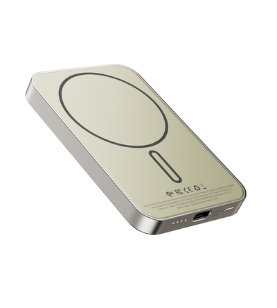 S2 Qi2-Certified MagSafe Solid-State Power Bank · Natural titanium
