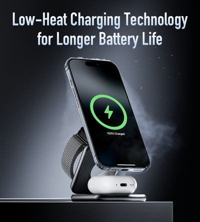 X40 3-in-1 MagSafe Foldable Charging Stand · Gray