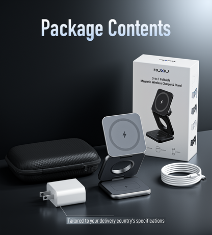 X40 3-in-1 MagSafe Foldable Charging Stand · Gray