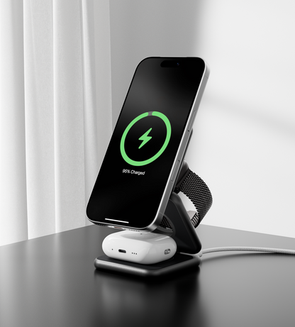 X40 3-in-1 MagSafe Foldable Charging Stand · Black