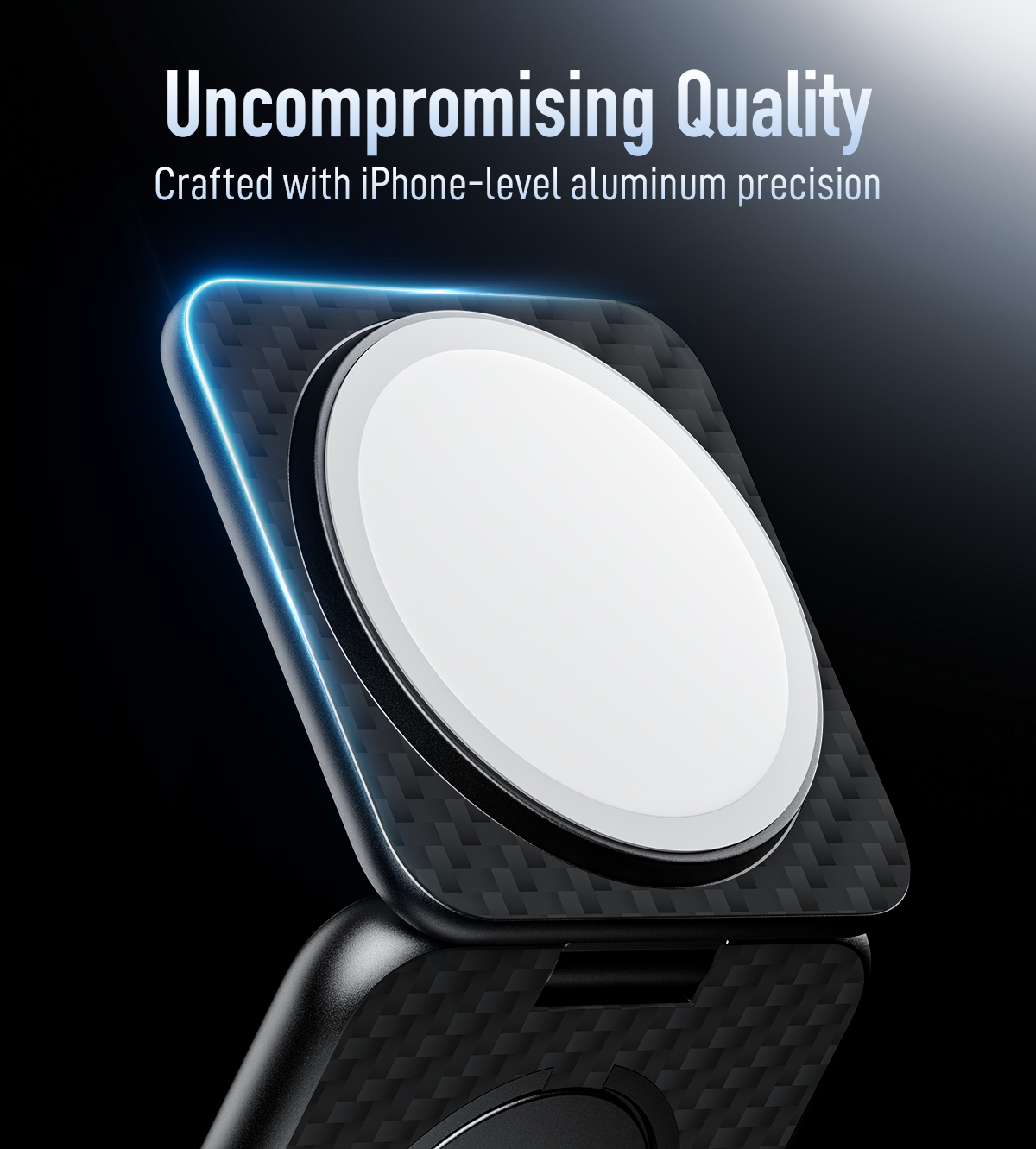 X40 3-in-1 MagSafe Foldable Charging Stand · Carbon Fiber