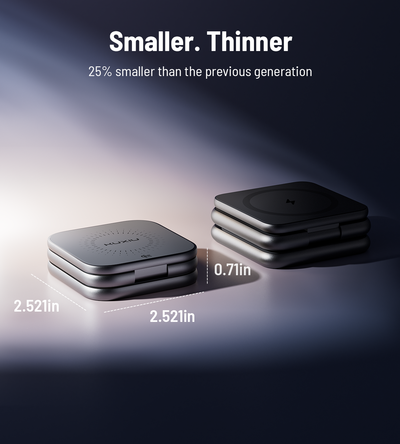 X40 Turbo Qi2.2 3-in-1 MagSafe Foldable Charging Stand · Gray