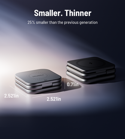 X40 Turbo Qi2.2 3-in-1 MagSafe Foldable Charging Stand · Gray