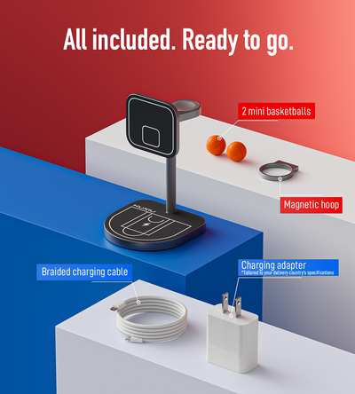 3-Point Power Creative 3-in-1 MagSafe Charging Stand · Black